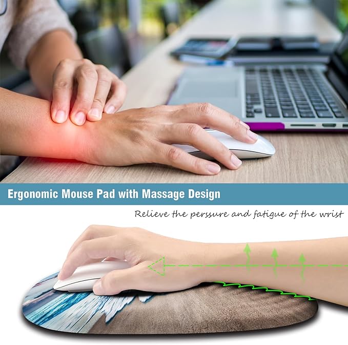 Sunset Mouse Pad, Ergonomic Mouse Pad - Image 2