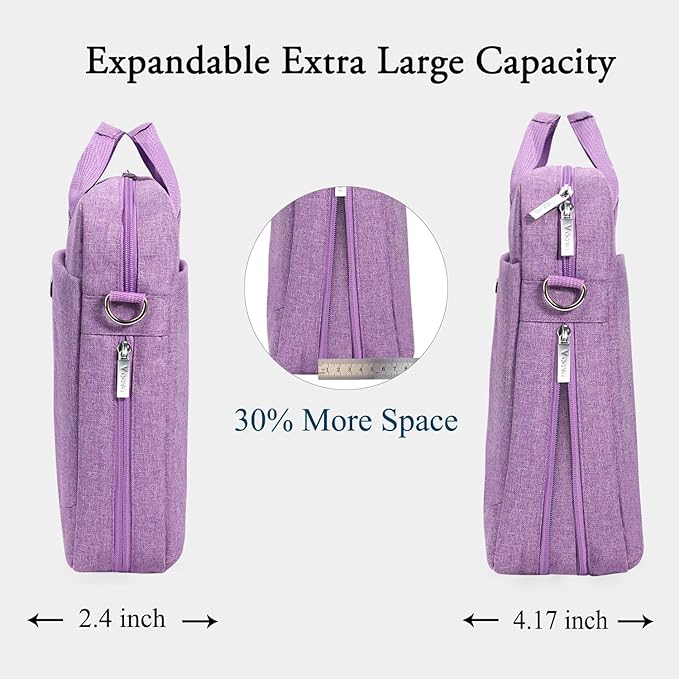 Voova Laptop Bag Case 15 15.6 16 Inch, Computer Sleeve Messenger Bag - Image 3