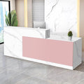 Reception Desk with Counter Modern Checkout Counter with Lockable Drawer by Unknown