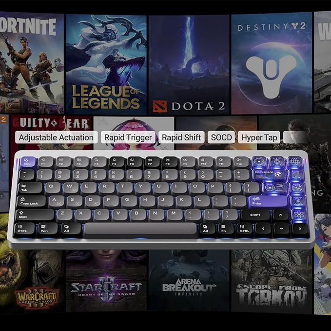 nuphy Air75 HE Rapid Trigger Wired Custom Magnetic Gaming Keyboard, RGB HotSwap - Image 5