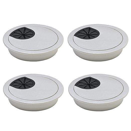 Desk Grommet 3-1/8", Desk Cord Hole Cover, Cable Grommet ABS Plastic, Desk Hole by BOPOREAE