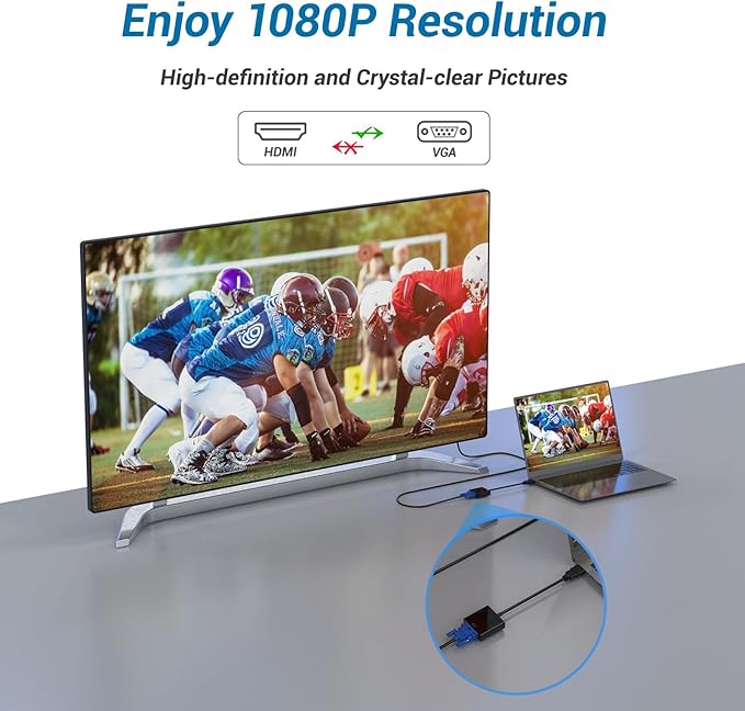 Half-Dozen HDMI to VGA Adapter, Compatible - Image 5