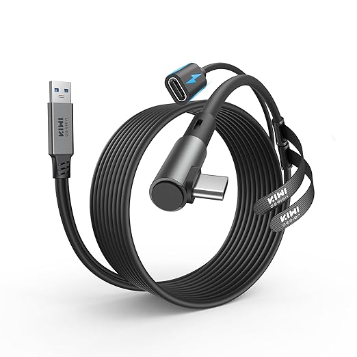 KIWI design Link Cable with Charging 16FT Compatible with Meta Quest 3s/3/2/ by KIWIdesignUS