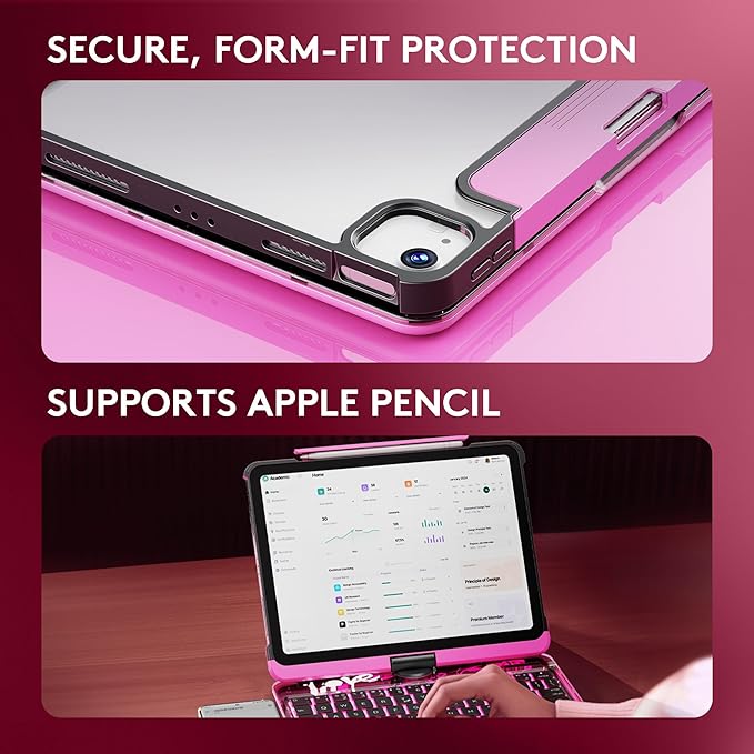 GUSGU Transparent Case with Wireless Keyboard - Image 8
