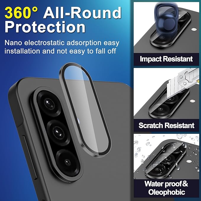 for Samsung Galaxy A36/A56 Camera Lens Protector, Individual Metal Ring - Image 3