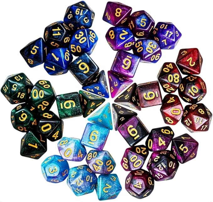 DND Dice Set 42 Pcs Polyhedral Dungeons and Dragons Rolling Dice - Image 3