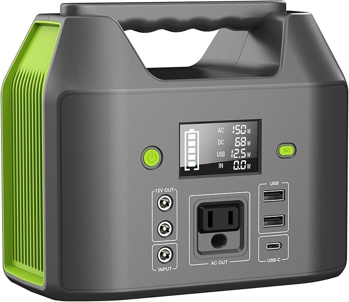 Portable Power Station 150W 155Wh, EnginStar Power Bank by ENGINSTAR