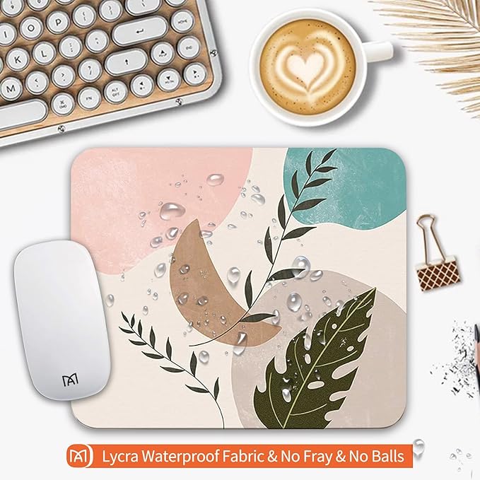 Square Mouse Pad Abstract Art, Personalized Premium-Textured Custom Mouse Mat - Image 3