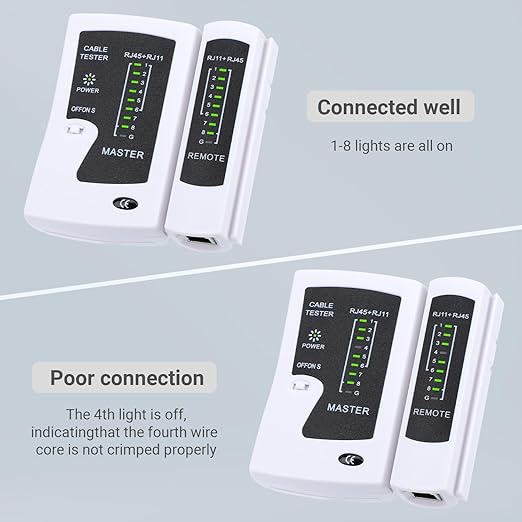 RJ45 Cable Tester Network Cable Tester Ethernet Wire Test Tool - Image 6
