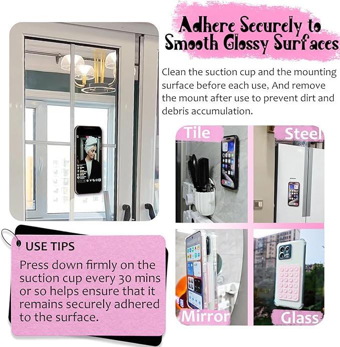 Silicone Suction Phone Case Mount, Silicon Adhesive Phone Accessory - Image 4