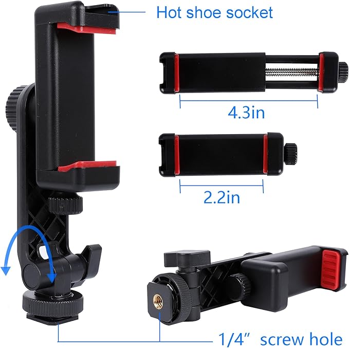 Phone Tripod Mount Adapter, - Image 3