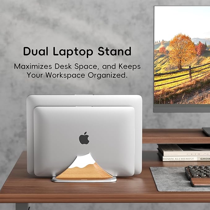 Vertical Dual Laptop Stand - Image 5