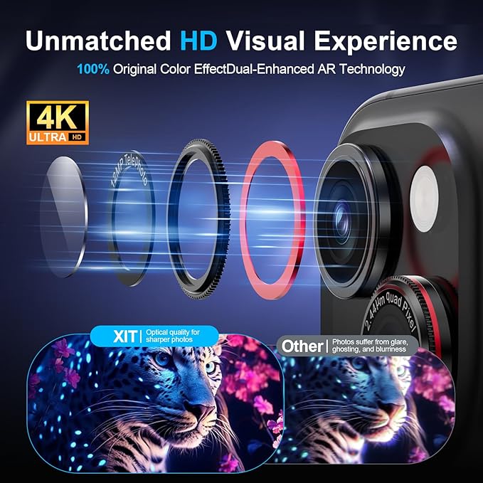 X-it 2 Pack Camera Lens Protector, Shatterproof Anti-Scratch Ultra HD - Image 7