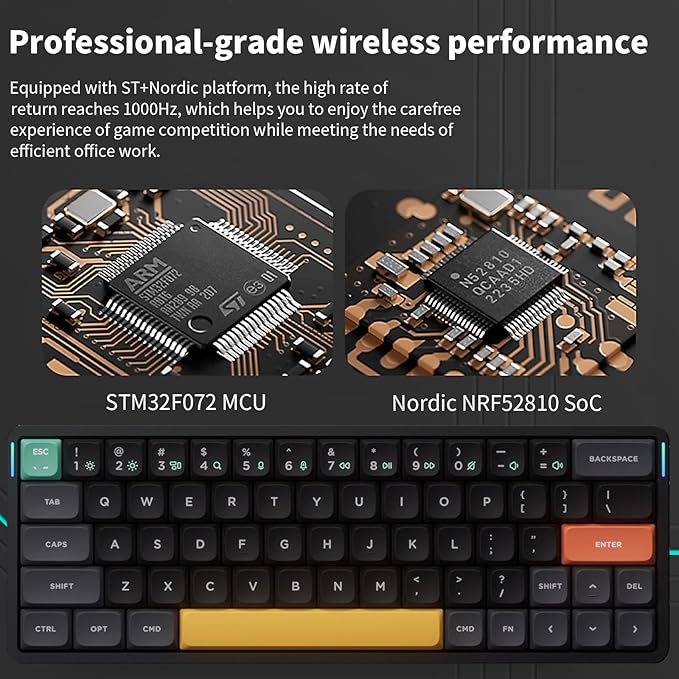 nuphy Air60 V2 Portable Wireless Keyboard 60% Low Profile Mechanical Keyboard - Image 4