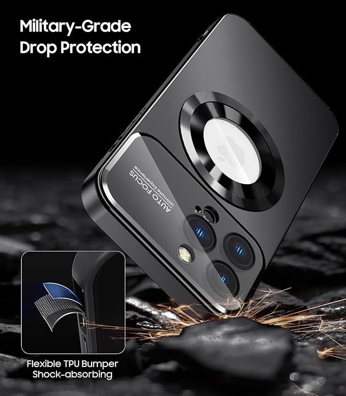 Magnetic for iPhone 13 Pro Case, Built-in Camera Lens Protector, Compatible - Image 6