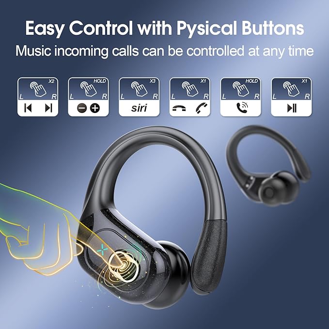 Wireless Earbuds 75hrs Bluetooth 5.4 Headphone Sport, 2025 Bluetooth Earbuds - Image 7