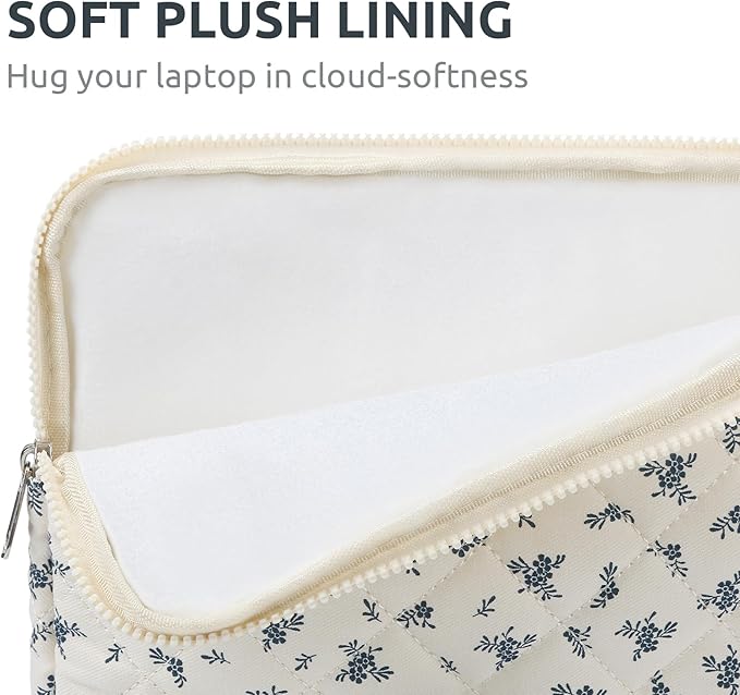 Puffy Laptop Sleeve 13-15.6 Inch Cute Quilted Laptop Protective Case Padded - Image 5