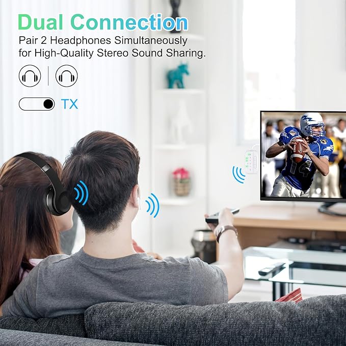 Bluetooth Transmitter Receiver, 2-in-1 V5.3 Wireless Adapter - Image 4