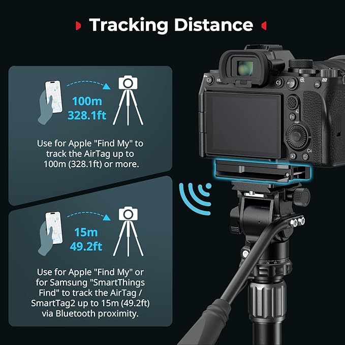 SmallRig Universal Mount Plate for AirTag, for SmartTag2, Quick Release Camera - Image 6