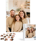 Custom Puzzles from Photos, Personalized Natural Wood Puzzle by EGUEGU