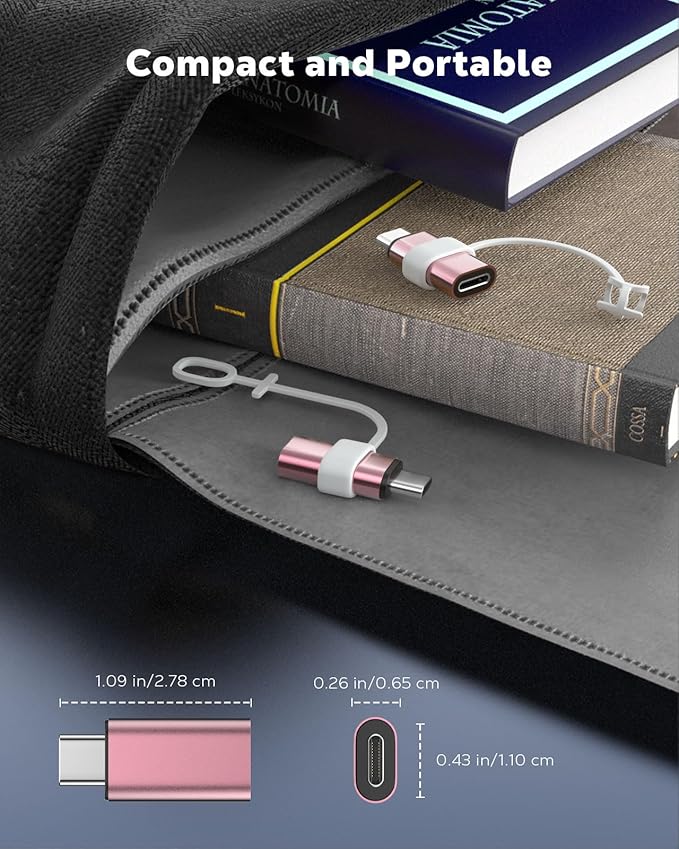 MoKo 4 Pack Lightning Female to USB C Male Adapter, USB-C Lightning Adapter - Image 8