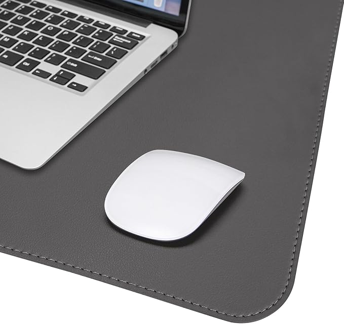 Desk Mat, 35.4" x 17" Leather Desk mat, Double-Sided Desk Pad, Desk matt - Image 5