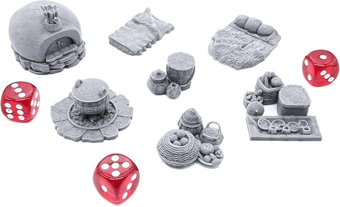 EnderToys Forest Ranger Furnishings by Printable Scenery, 3D Printed Tabletop - Image 2