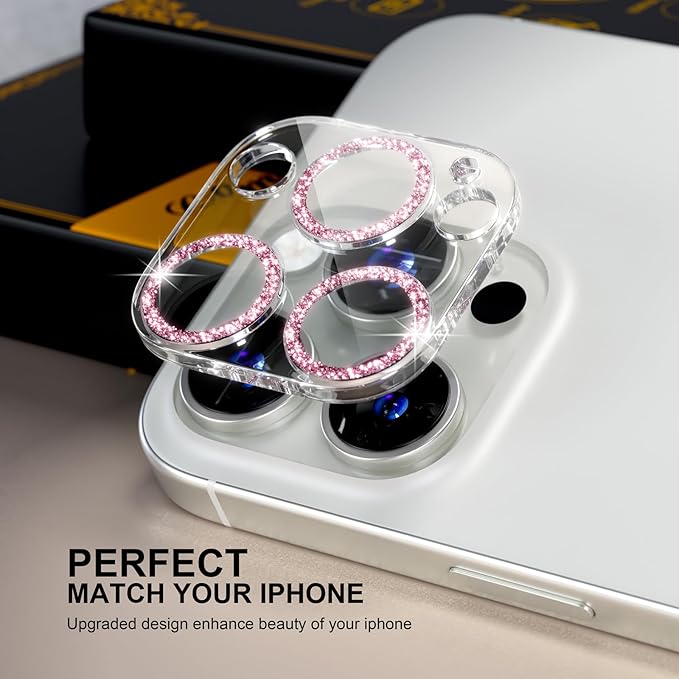 beuxece for 6 Pack iPhone 16 Pro/iPhone 16 Pro Max Camera Lens Protector 9H - Image 5