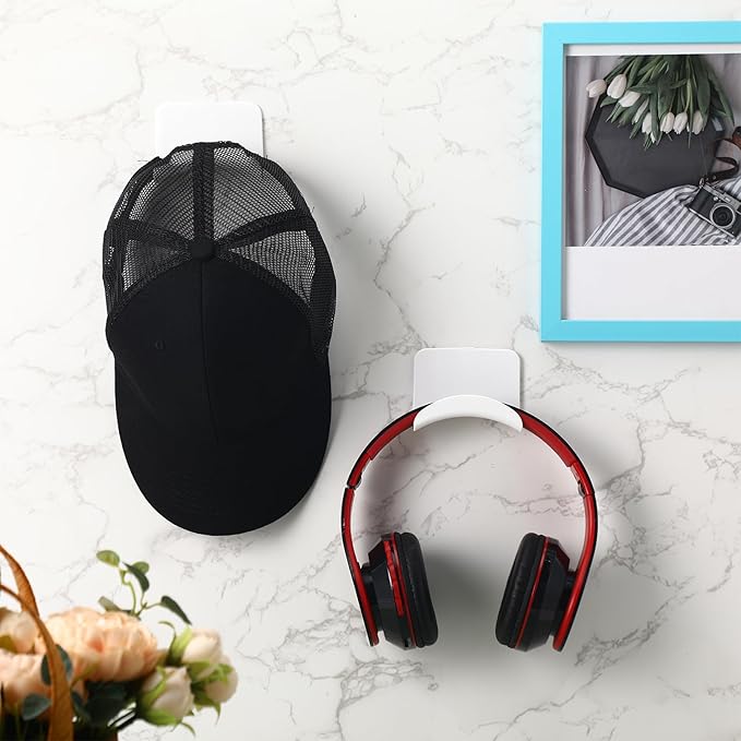 24 Pcs Headphone Wall Hangers Adhesive Gaming Headset Holder Hooks - Image 5