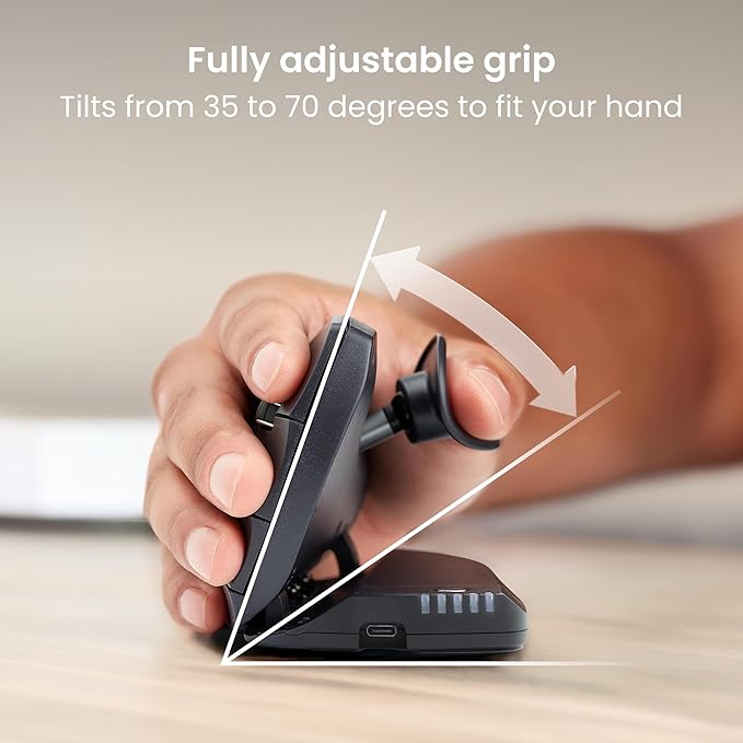 Contour Unimouse Ergonomic Vertical Mouse – Adjustable 35°-70° Angle, - Image 2