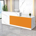 Reception Desk with Counter Modern Checkout Counter with Lockable Drawer by Unknown
