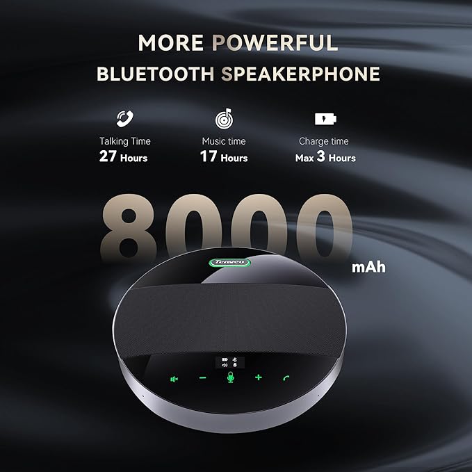 Tenveo MagiCall-EX Bluetooth Conference Speakerphone, Daisy Chain/Use Alone up - Image 9