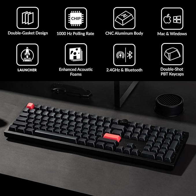 Keychron Q6 Max QMK/LAUNCHER Wireless Bluetooth/2.4 GHz/USB-C Wired Custom - Image 2