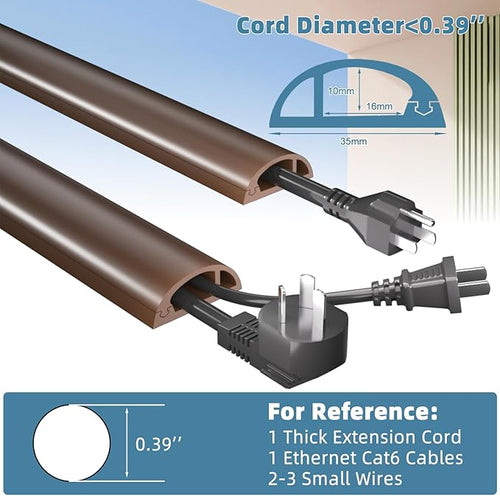 10ft Side Buckle Floor Cord Cover - Image 2
