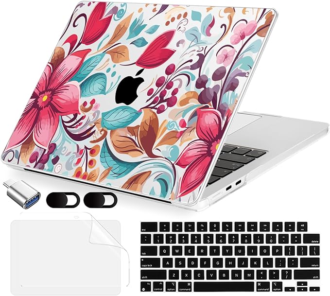 Compatible with MacBook Air 13.6 inch Case, M4 A3240/M3 A3113/M2 A2681 by MecBevia