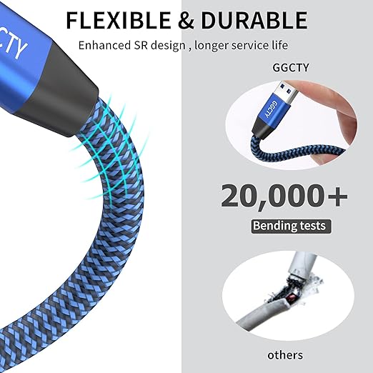 USB 3.0 Extension Cable 10ft, Type A Male to Female Extension Cord Durable - Image 3