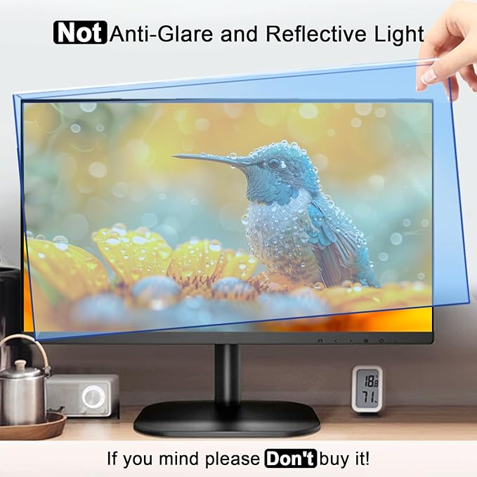 31.5-32 Inch Blue Light Filter for Computer Monitor, TV Computer Screen Blue - Image 3