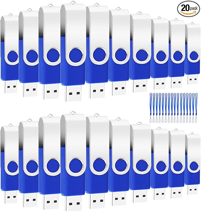 20PCS 4GB Bulk Flash Drives EASTBULL USB 2.0 Metal 4GB Flash Drive Bulk Thumb by EASTBULL