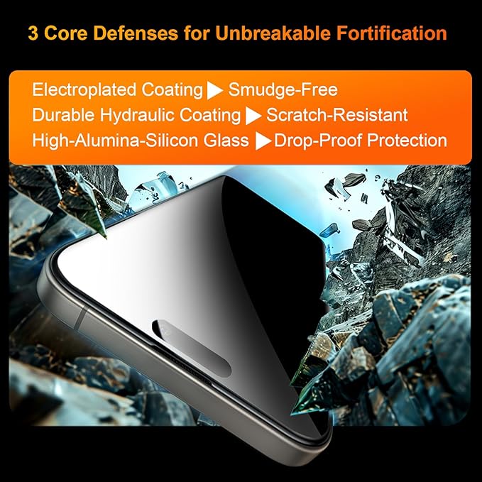 OneFish 2 Pack Privacy Screen Protector - Image 7