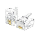 LanSenSu 25 Pack RJ11 Plug 6P4C Phone Modular Telephone Cord Connector Adapter by LanSenSu