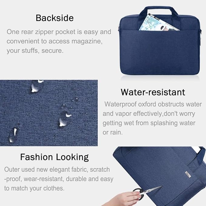Voova Laptop Bag Case 15 15.6 16 Inch, Computer Sleeve Messenger Bag - Image 5