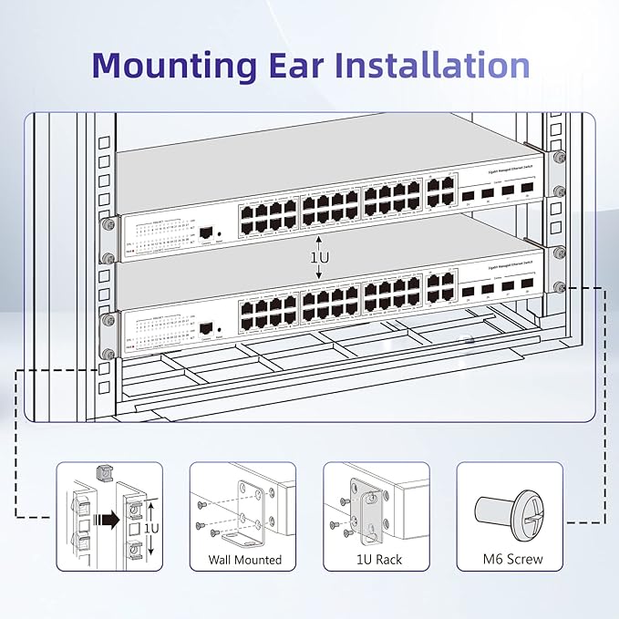 Rack Mount Kit 17.3'' Rack Ears - Image 3