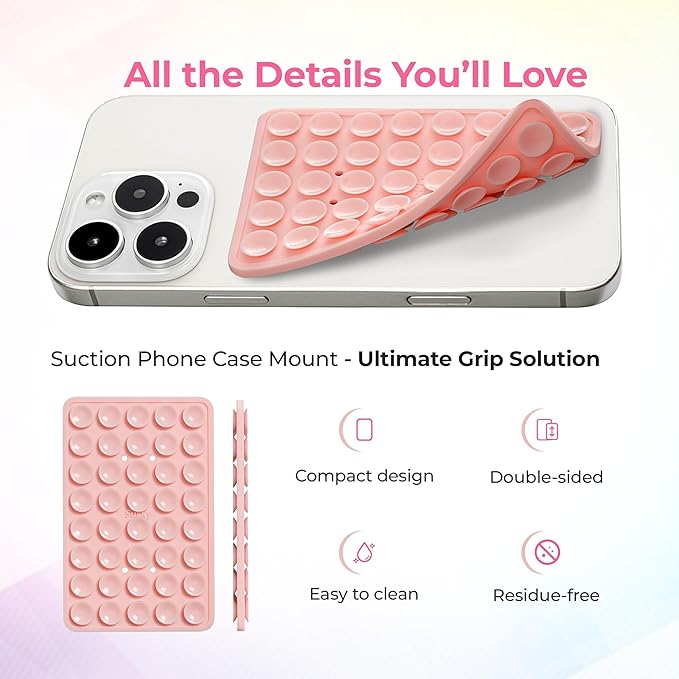 SUCKY Silicone Suction Phone Case Adhesive Mount - Image 4