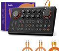 Synido Podcast Equipment Sound Card, Audio Interface Mixer by Synido