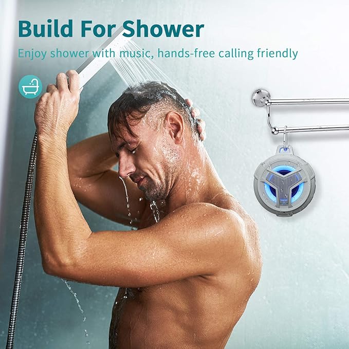 EBODA Shower Bluetooth Speaker, IPX7 Waterproof Portable Floating Speakers - Image 3