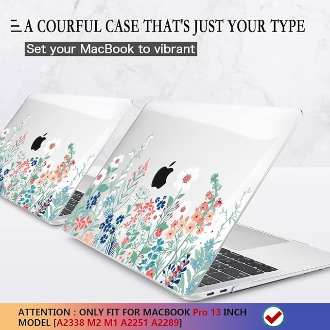 CISSOOK Compatible with MacBook Pro 13 inch Case M2 2025-2020 Model M1 M2 A2338 - Image 3