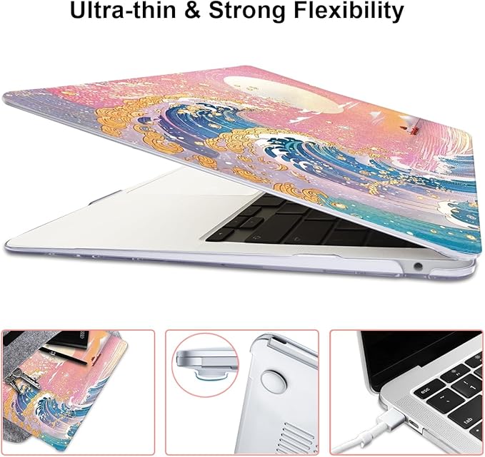 Compatible with 2018 2019 2020 2021 MacBook Air 13 inch Case M1 A2337 A2179 - Image 6