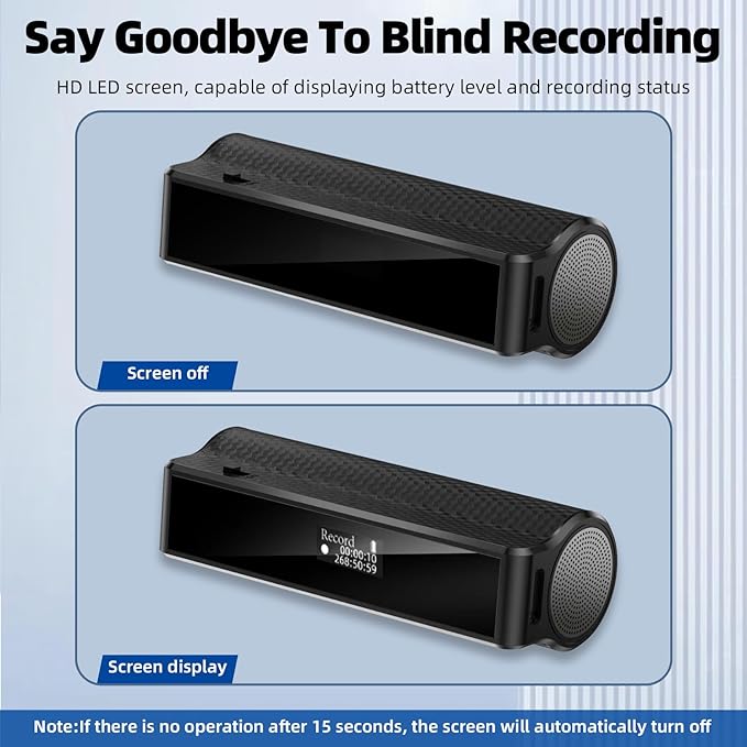Z8Pro 128GB LED Power Display Magnetic Voice Recorder, 35Days Continuous - Image 2
