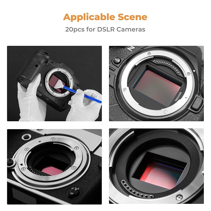K&F Concept 20 Pack Full-Frame Sensors Cleaning Swabs, DSLR SLR Digital Camera - Image 8