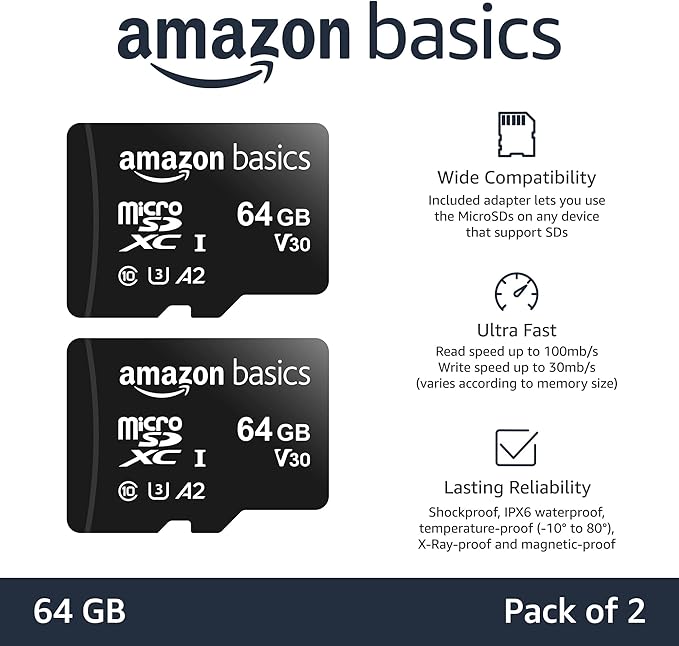 Amazon Basics MicroSDXC UHS-I Class 10 Memory Card - Image 2
